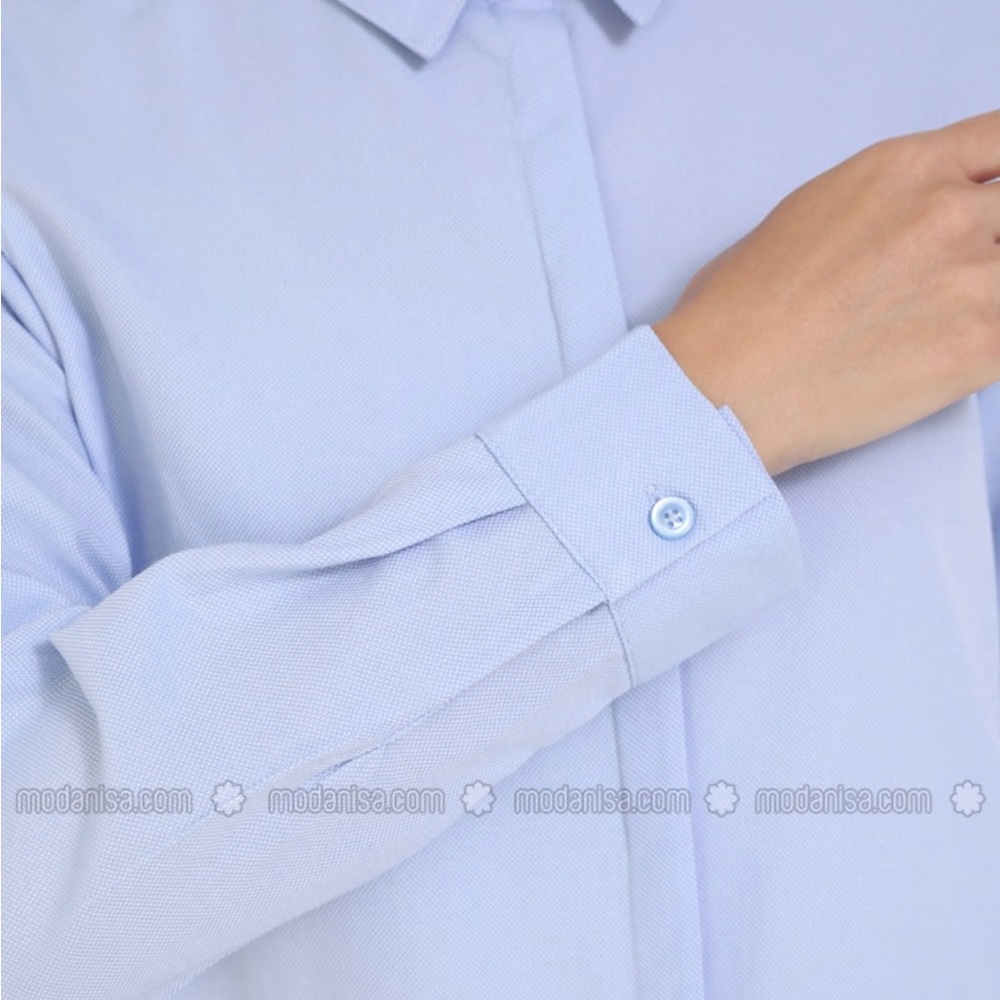 Light Blue - Point Collar - Tunic